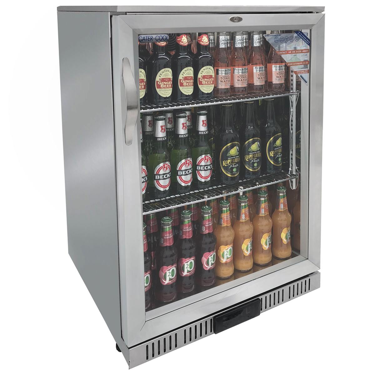 CaterCool CK3500LED Single Door Stainless Steel Bottle Cooler