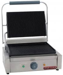 ... Large Single Contact Grill - Ribbed top & bottom - Caterkwik Ireland