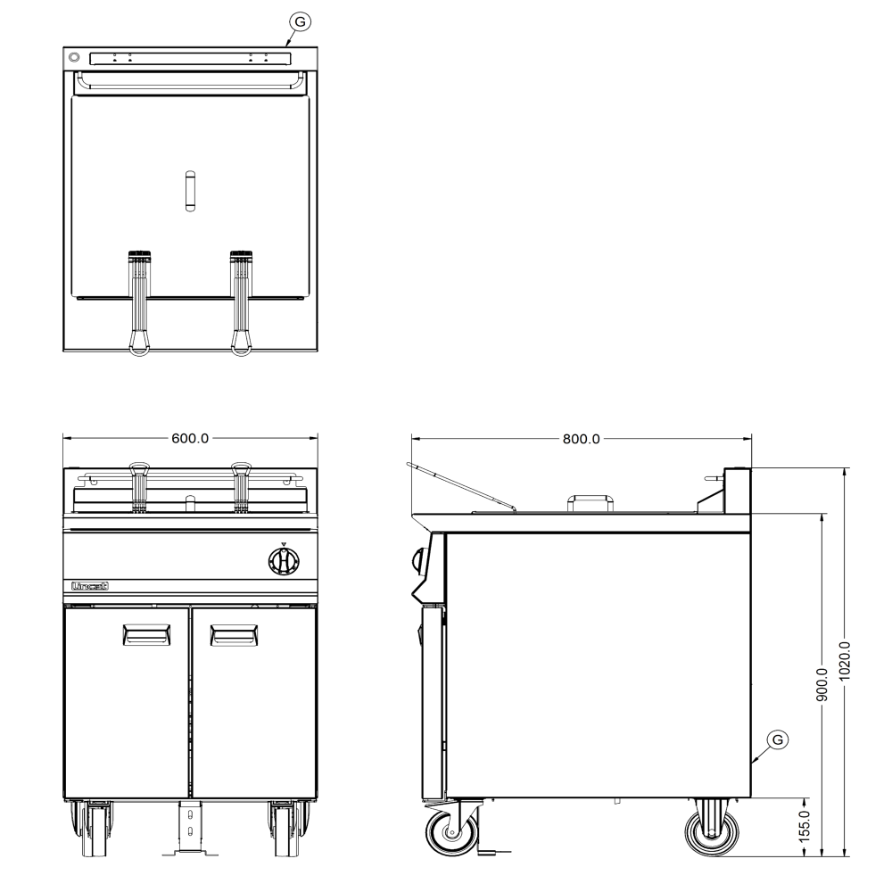 Lincat Opus 800 Fryer Thermostat – Y16000, 96°C To 187°C Temperature Control