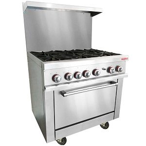 Commercial 6 Burner Ovens