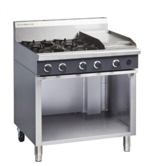 4-Burner/300mm-Griddle-Cooktop