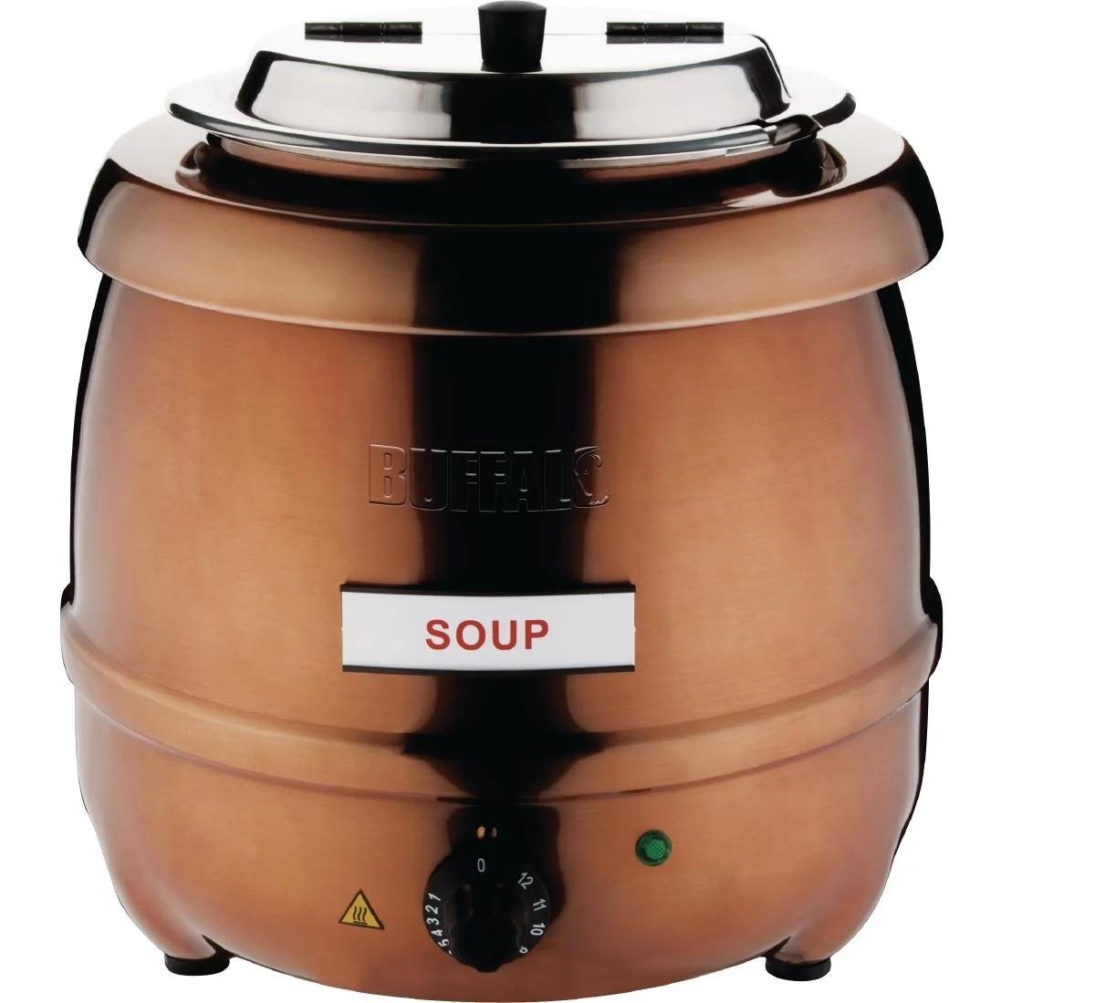 Buffalo CP851 Copper 10 Litre Soup Kettle Caterkwik Ireland