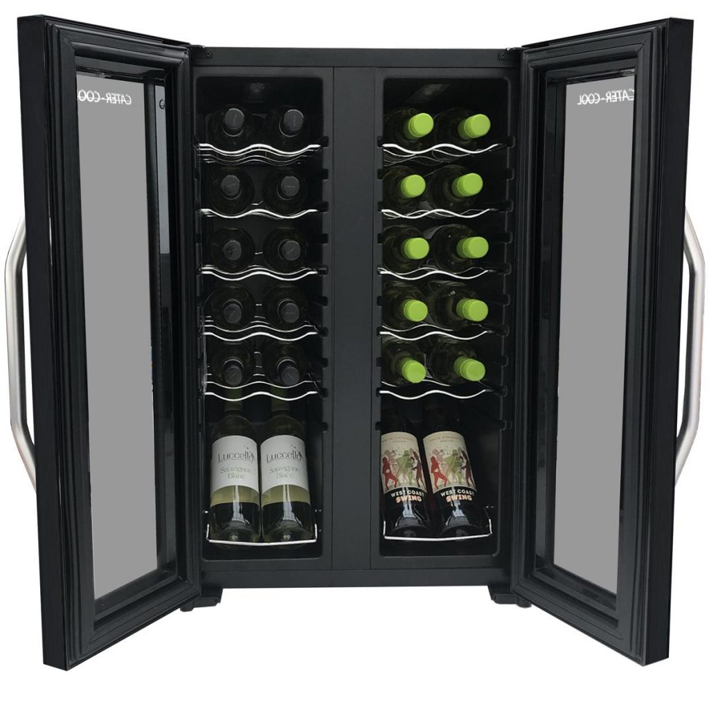 Cater Cool CK6024 24 Bottle Double Door Commercial Wine Cooler