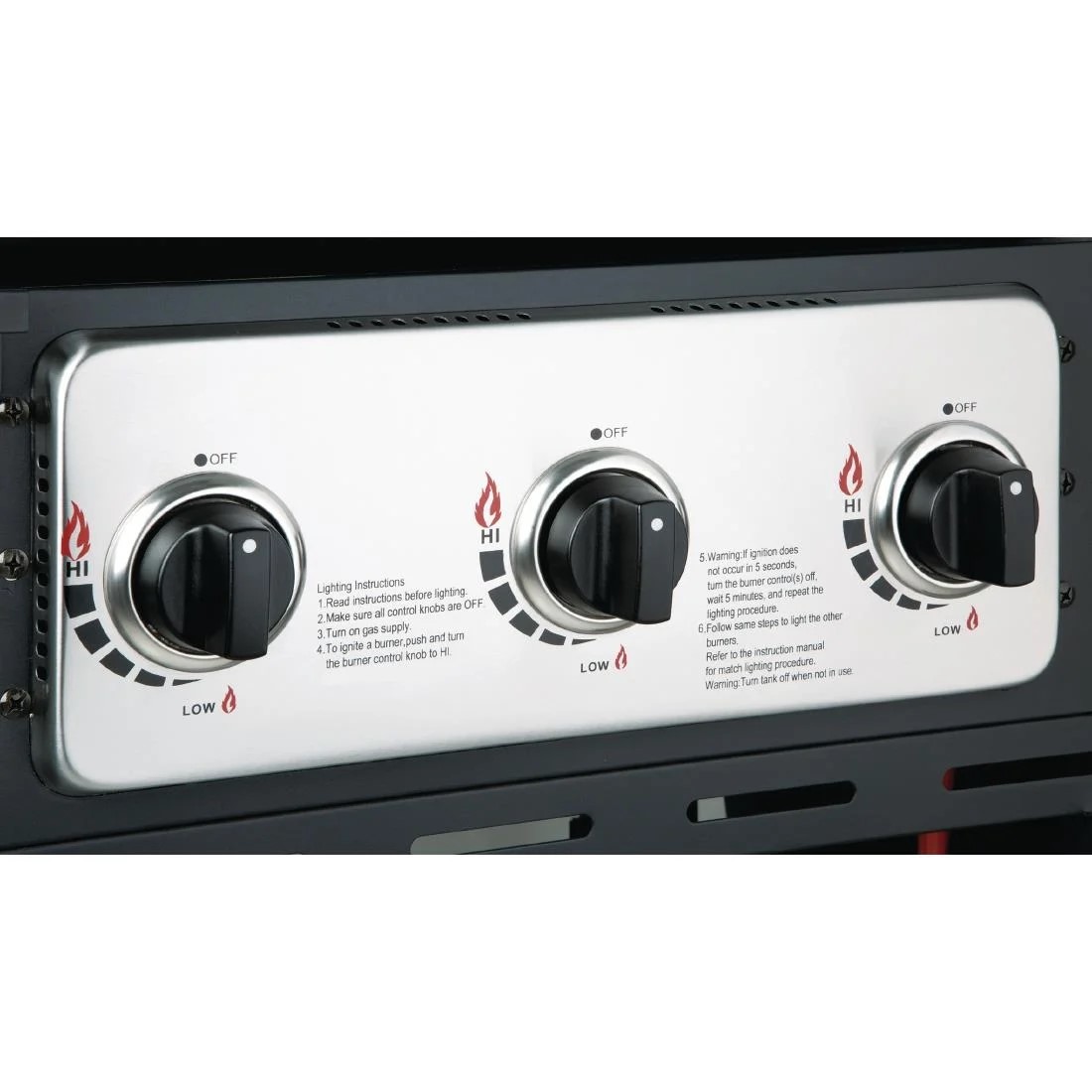 buffalo 6 burner combi bbq grill and griddle