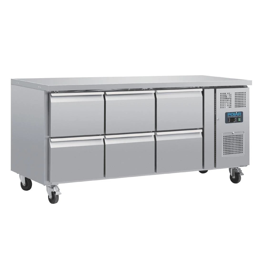 Polar USeries Six Drawer Gastronorm Counter Fridge DA548 Caterkwik