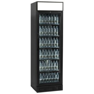 Tefcold-CE425-CP-Black-Glass-Door-Merchandiser