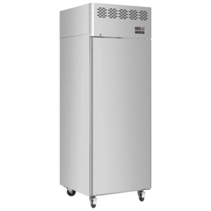 Interlevin-CAR410-Stainless-Steel-Solid-Door-Refrigerator