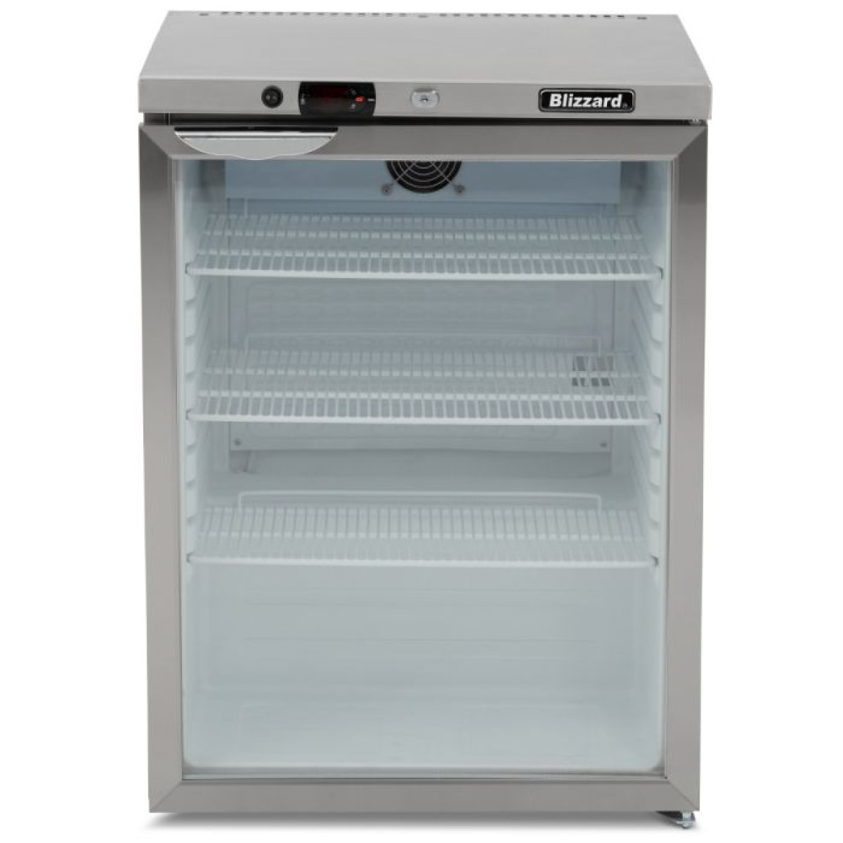Blizzard UCR140CR Under Counter Glass Door Refrigerator 145L