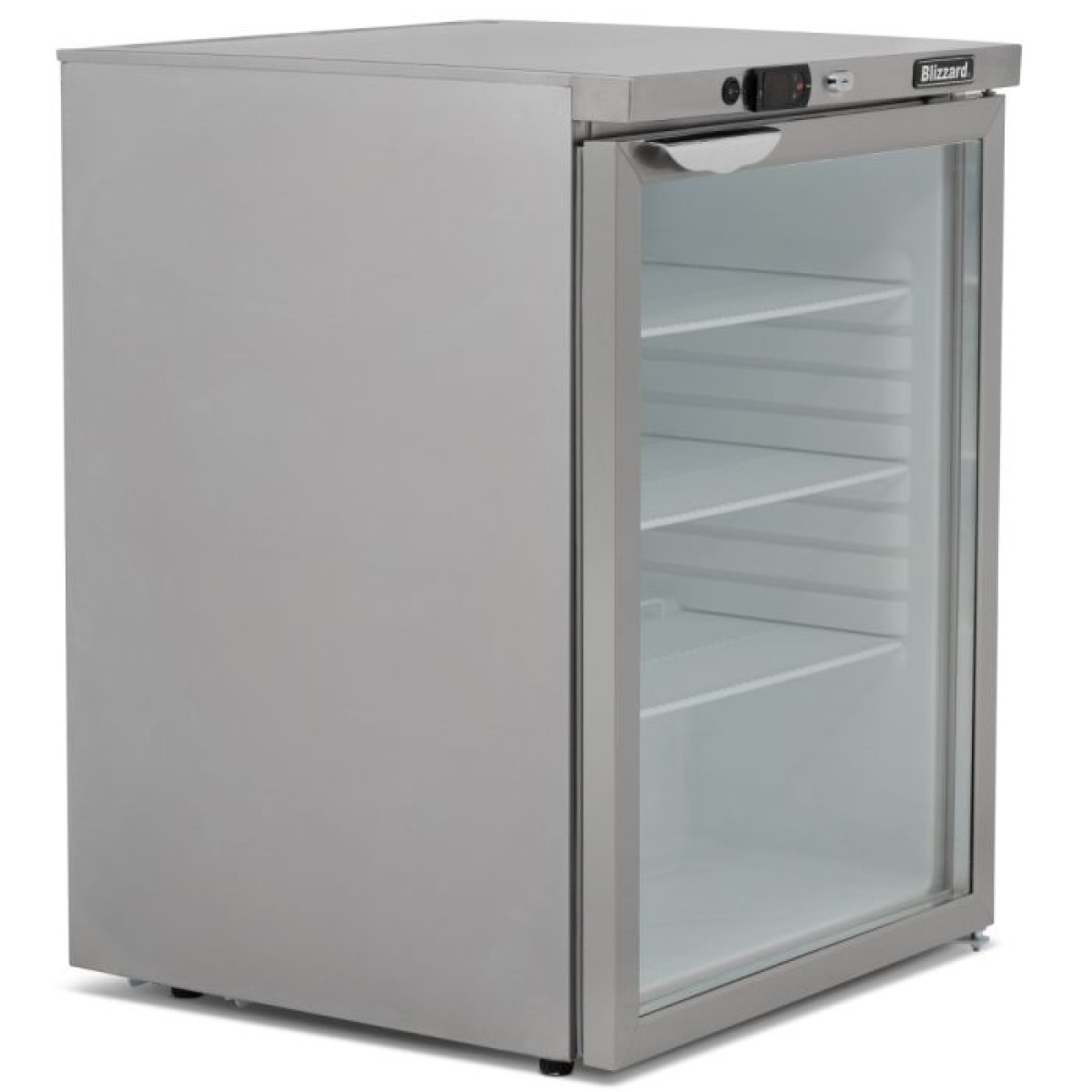 Blizzard UCR140CR Under Counter Glass Door Refrigerator 145L