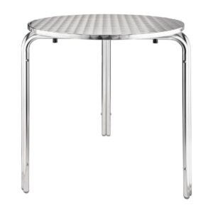 bolero-cg836-round-stainless-steel-bistro-table