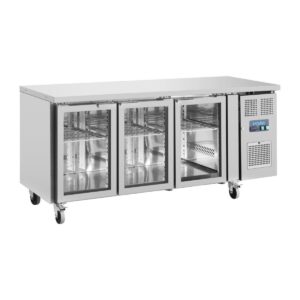 polar-ua024-u-series-3-door-counter-fridge-with-glass-doors