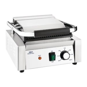 nisbets-essentials-da396-contact-grill-ribbed-top