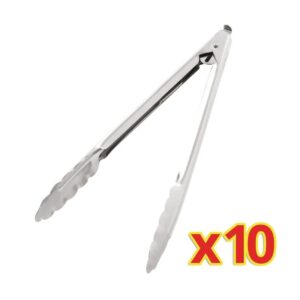 vogue-s633-bulk-buy-catering-tongs-10-pack-of-10