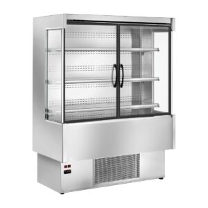 zoin-silver-multideck-display-stainless-steel-finish-with-hinged-doors-1000-1500mm-wide