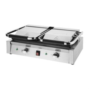 buffalo-cu604-bistro-double-ribbed-contact-grill