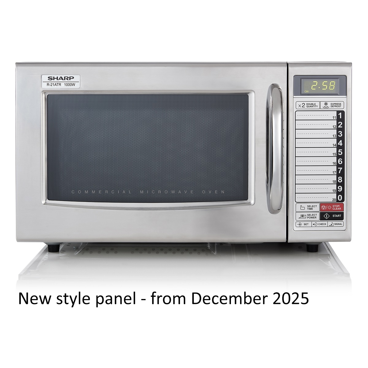 Sharp R21-ATR 1000W Medium Duty Commercial Microwave